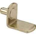 Hardware Resources 5 mm Angled Shelf Support without Hole - Polished Brass, Retail Pack 2PK 1706PB-R